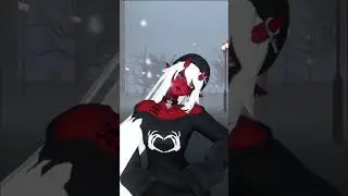 goth baddie with hips #vtuber #mmd #vrchat #demonic #dancing #anime #goth #demongirl #twitch #baddie