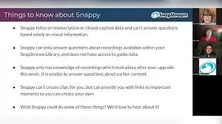 SnapStream AI Release Webinar: Snappy