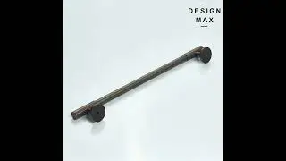 Striped Antique Solid Brass Cabinet Pull &ndash; Elegant & Durable Hardware for Vintage & Modern Interiors