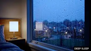 Night Rain Sounds on Window 🌧️ Sleep Fast, Relax Deep, Insomnia Relief