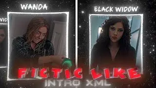 Fictic Like Intro In Alight Motion | XML Preset | Ghost Rider Edit |
