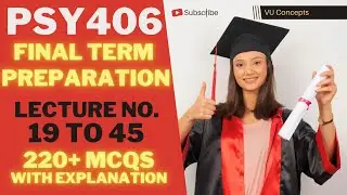 Psy406 final term important mcqs|Psy406 final term preparation|#virtualuniversity