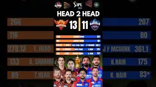 SRH vs DC head 2 head comparison #sports #srhvsdc #teamcomparison #sunrisershyderabad #delhicapitals