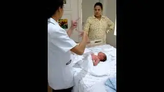 Primeiro banho do Pedro