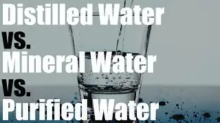 Distilled Water vs  Mineral Water vs  Purified Water