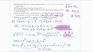Bacalaureat 2020 - Tehnologic - Testul 7 - Subiectul 1 - Teste de antrenament - Clasa a 12-a