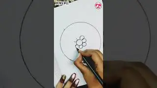 simple onam pookalam design outline | step by step simple pookalam design | pookalam drawing steps