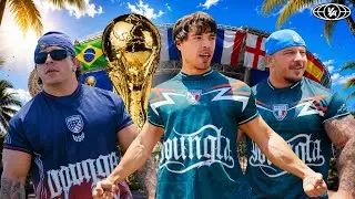 Bodybuilders Try Soccer