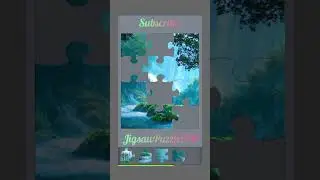 Unicorn by the waterfall🦄 //#jigsaw #jigsawpuzzle #puzzle #viralshorts #shorts @JigsawPuzzle928