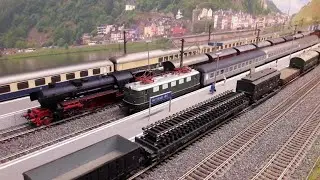 Großes Fahrvideo Epoche 3   Stand 1962 ,  Rheingold , BR 52 , E41, E40/140