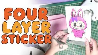 How to Make Labubu Stickers with Cricut &ndash; 4 Layer Vinyl Under $2
