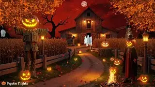 Spooky Cornfield & Creepy Farm Vibes 🌽 Halloween Ambience 🎃 Relaxing Halloween Music