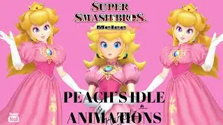 Super Smash Bros. Melee - Peach's Idle Animations