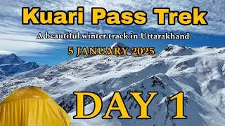 Kuari pass Trek ! One of the most beautiful winter trek in India ! A beautiful Trek in uttarakhand