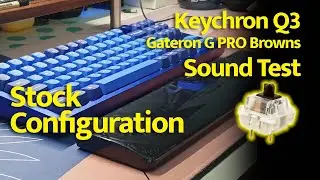 Poppy Spacebar - Keychron Q3 STOCK Typing Test with Gateron G Pro Browns