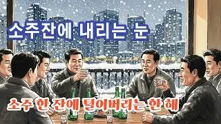 [겨울발라드] 📢 우리 모두 힘들었지만 함께여서 다행이야... 🎧 소주잔에 내리는 눈 | 겨울 감성 발라드