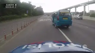 Kejar-kejaran Petugas dengan Sopir Angkot di Jalan Tol