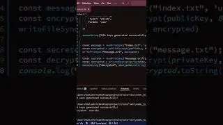 Assymeric encryption & decryption of data using Node.JS #coding #encryption #backend #typescript