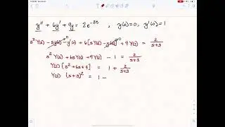 Laplace Transforms - Solving a Non-homogeneous DE (2)