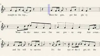 Survivor - Eye of the Tiger - Bb Trumpet