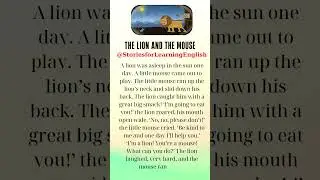 🦁The Lion and the Mouse🐭A Heartwarming Short Story for English Learners | Learn English with Stories