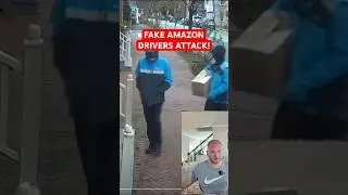 FAKE &ldquo;Amazon Drivers&rdquo; attack elderly man with package delivery. #amazon