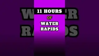 🌊WATER RAPIDS 🟪PURPLE SCREEN 🌲Nature Sounds ⏳11 Hours
