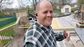 Grey Wood Deck in Cincinnati Ohio gets Tough Armor Coating #deckpainting (part 1)
