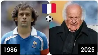 🇫🇷 French football players in the 1986 World Cup 🏆 (then & now)