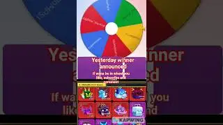 Yesterday winner announced #bloxfruits #bloxfurit #giveaway #roblox