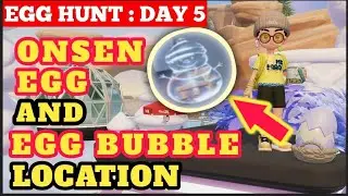 Heartopia | DAY 5 : Winter Frost Guide: How to locate - Onsen Egg & Snowman Egg Bubble #heartopia 