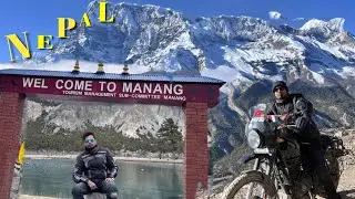 India to Manang Nepal Bike Trip 🇮🇳🇳🇵 | Besisahar to Manang Nepal | Epic Himalayan Ride | Manang