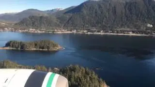 Time lapse approach into Sitka Rocky Gutierrez Airport