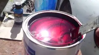 Pintura candy apple red metallic bicapa