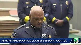 African American Police Chiefs speak at Capitol on proposed policing reform | Watch LIVE