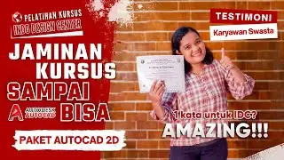 Kursus Autocad 2D SAMPAI BISA!!👍 Bersertifikat ✅ @ Testimoni Karyawan Swasta