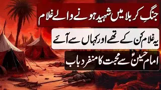 Karbala Main Shaheed hone wale Ghulam | کربلا میں شہید ہونے والے غلام | Blend of History