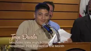 Hemet/San Jacinto November Student of the Month