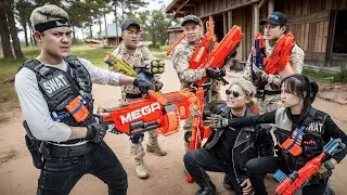 Игра LTT ​​Nerf War: Легенды команды SEAL X против Захватчиков в бою с оружием Nerf!