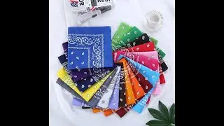 Fashion hip hop 100% cotton bandana square scarf 55cm*55cm black red paisley headband printed for