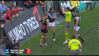 PTV: Dom Cassisi's bone-crunching tackle on Thompson