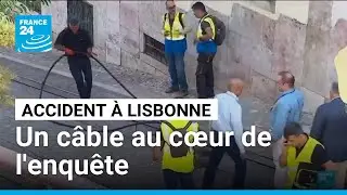 D&eacute;raillement d'un funiculaire &agrave; Lisbonne : le c&acirc;ble reliant les cabines au c&oelig;ur de l'enqu&ecirc;te