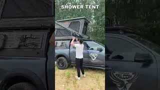 1-Person Waterproof Portable Awnings and Tents - Lightweight Overlanding Shower Tent for Vehicles