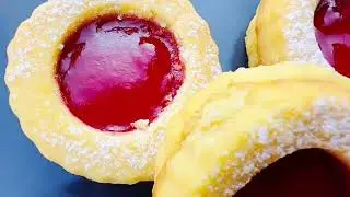 Как приготовить печенье-сэндвичи с клубничным джемом | печенье с джемом | печенье-сэндвичи