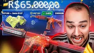 LUVA de $200 virou uma M4A4 HOWL FN de R$65.000 nesse DESAFIO nivel BRUXARIA