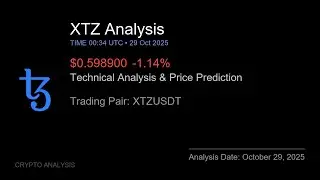 XTZ (XTZUSDT) Technical Analysis - Price Prediction & Buy or Sell October 29, 2025