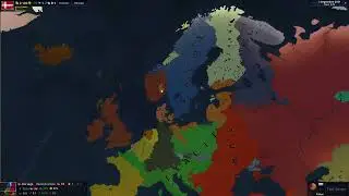 age of history II europe timelapse 2018-2075 max hostility