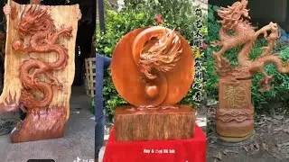Điêu khắc gỗ đỉnh cao nghệ thuật | Wood art sculpture | dragon 7