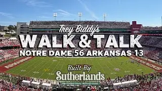 WALK & TALK: Notre Dame 56, Arkansas 13