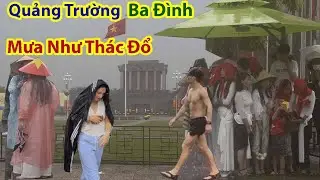 Vòng Quanh Quảng Trường Ba Đình Chiều Mưa Buồn Thê Thảm